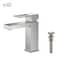 Kibi Cubic Single Handle Bathroom Vanity Sink Faucet with Pop Up Drain C-KBF1002BN-KPW100BN - alternate 1